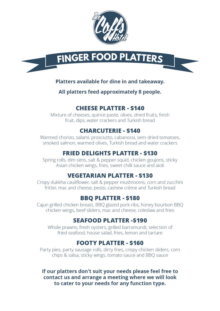 Coffs Function Menu (June 2023)2